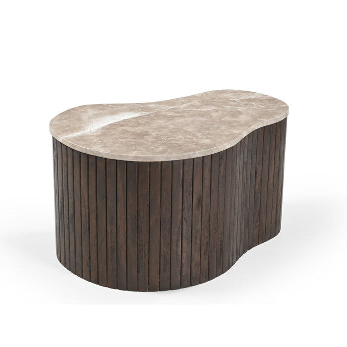 Salontafel Nomi Bruin Marmer 70 cm