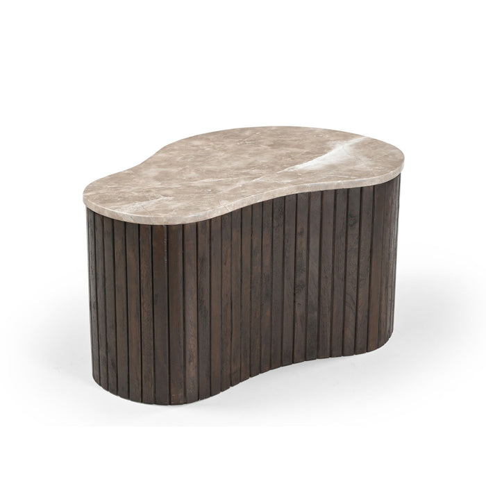 Salontafel Nomi Bruin Marmer 70 cm
