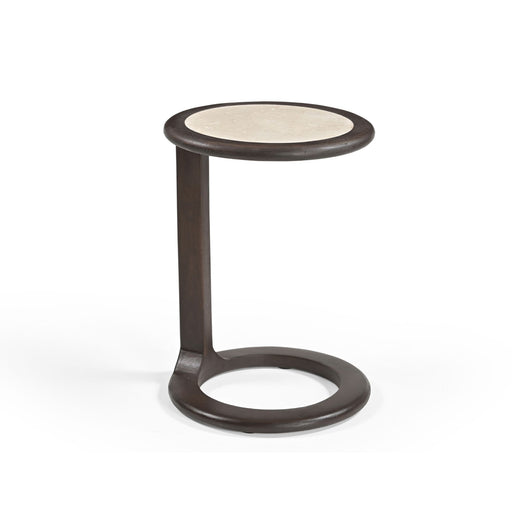 Bijzettafel Vinn Bruin Travertin 55 cm