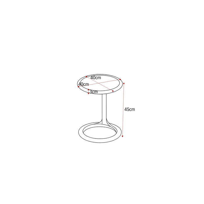 Salontafel Elias Wit MDF 60 cm