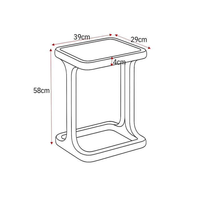 Salontafel Elias Wit MDF 60 cm
