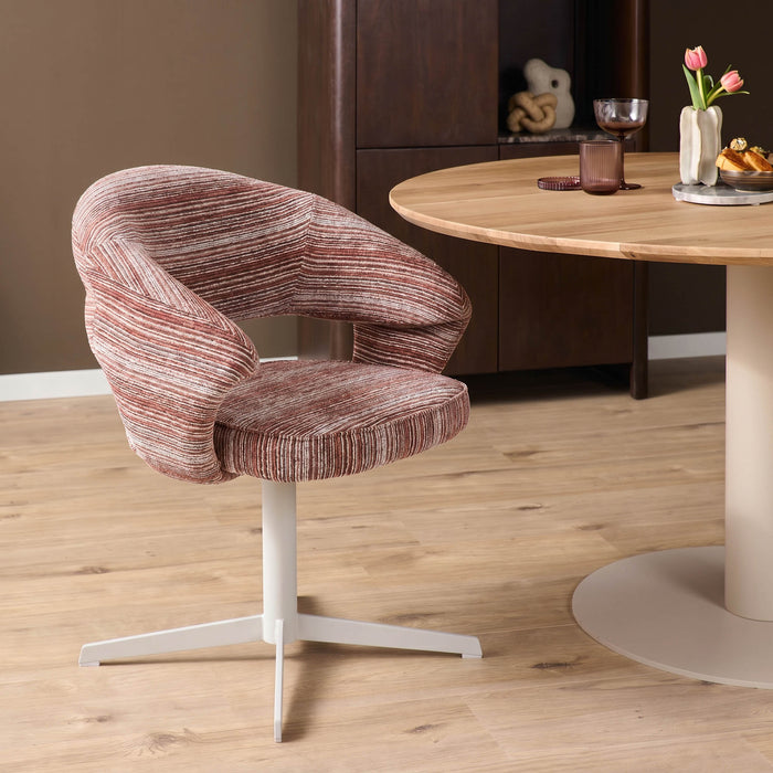 Draaibare eetkamerstoel Jade Burgundy