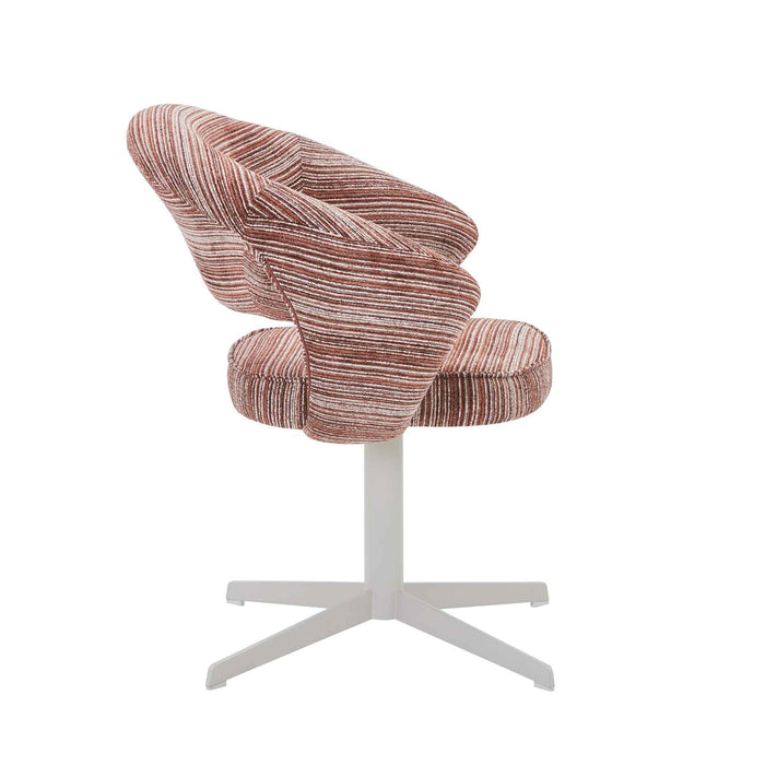 Draaibare eetkamerstoel Jade Burgundy