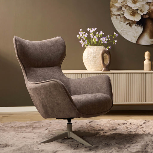 Draaibare fauteuil Julia Bruin