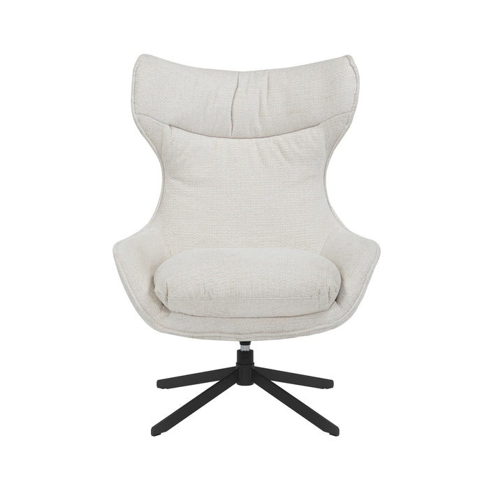Draaibare fauteuil Olivia Gebroken wit