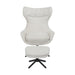 Draaibare fauteuil Olivia Gebroken wit