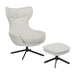 Draaibare fauteuil Olivia Gebroken wit