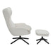 Draaibare fauteuil Olivia Gebroken wit