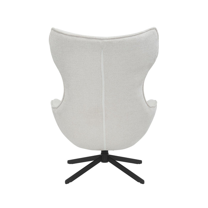 Draaibare fauteuil Olivia Gebroken wit