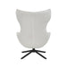 Draaibare fauteuil Olivia Gebroken wit