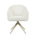 Draaibare eetkamerstoel Bella Off White Poot Zand