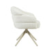 Draaibare eetkamerstoel Bella Off White Poot Zand