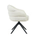 Draaibare eetkamerstoel Bella Off White Poot Zwart