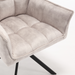 Draaibare eetkamerstoel Dani  Champagne  Velvet