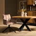 Draaibare eetkamerstoel Dani  Beige  Velvet