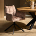 Draaibare eetkamerstoel Dani  Beige  Velvet