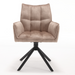 Draaibare eetkamerstoel Dani  Beige  Velvet