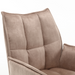Draaibare eetkamerstoel Dani  Beige  Velvet