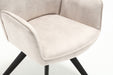 Draaibare Eetkamerstoel Nova Champagne  Velvet