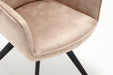 Draaibare Eetkamerstoel Nova Beige Velvet