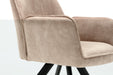 Draaibare Eetkamerstoel Nova Beige Velvet