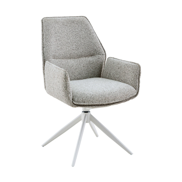 Draaibare Eetkamerstoel Hera met armleuning Beige