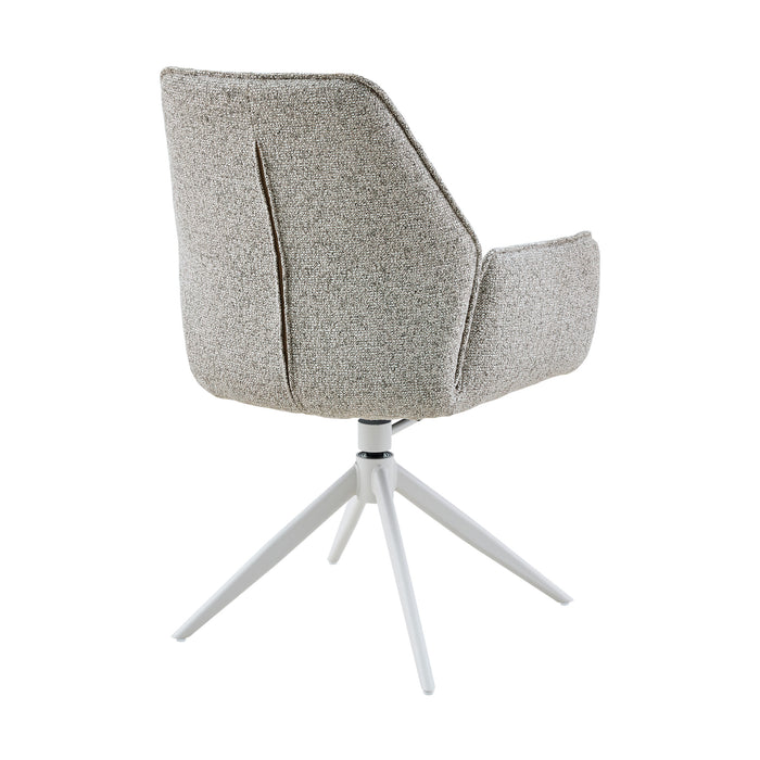Draaibare Eetkamerstoel Hera met armleuning Beige
