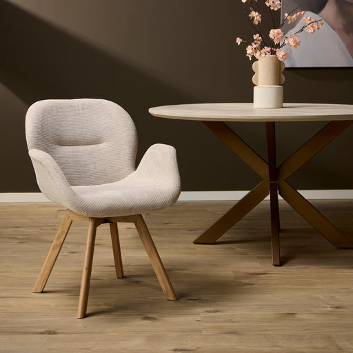 Draaibare eetkamerstoel Jesse Beige
