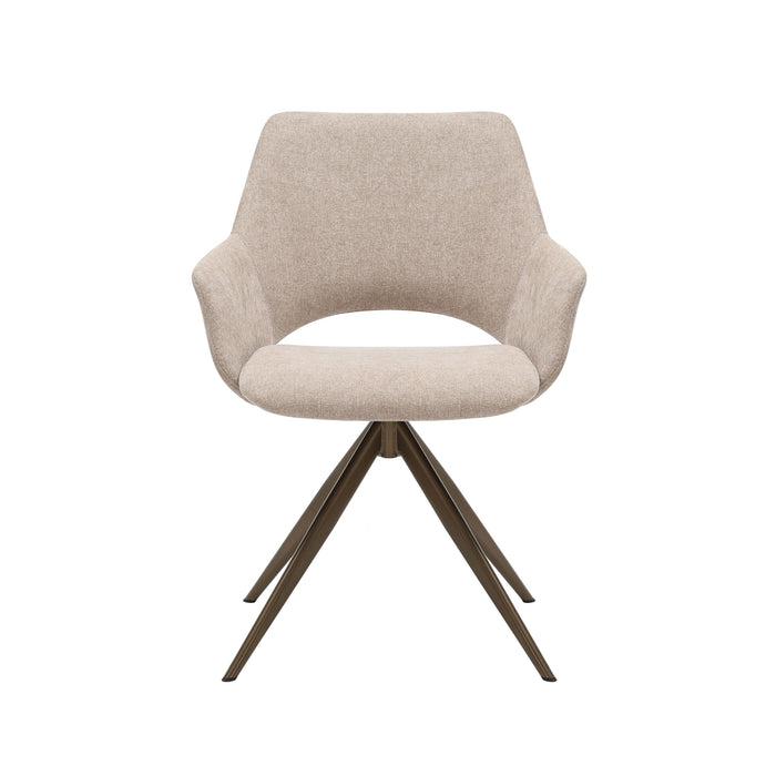 Draaibare eetkamerstoel Daisy Beige