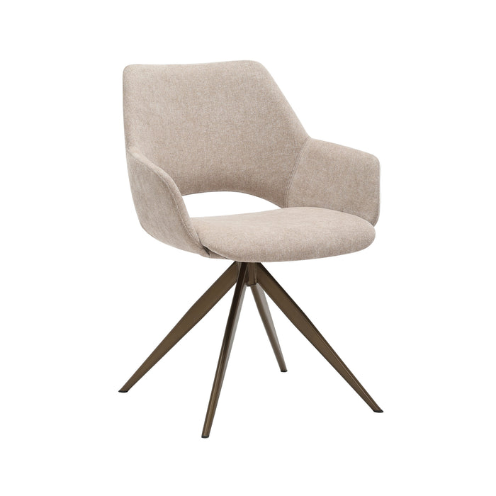 Draaibare eetkamerstoel Daisy Beige