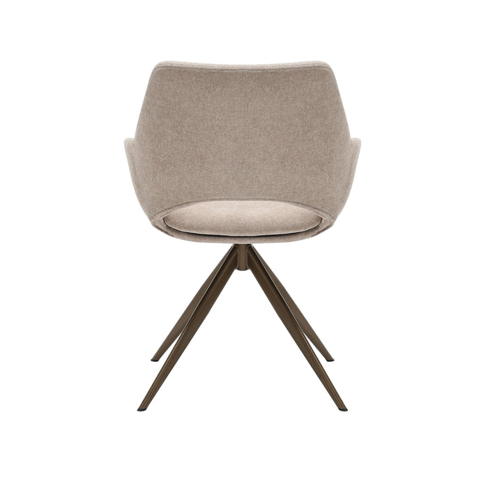 Draaibare eetkamerstoel Daisy Beige