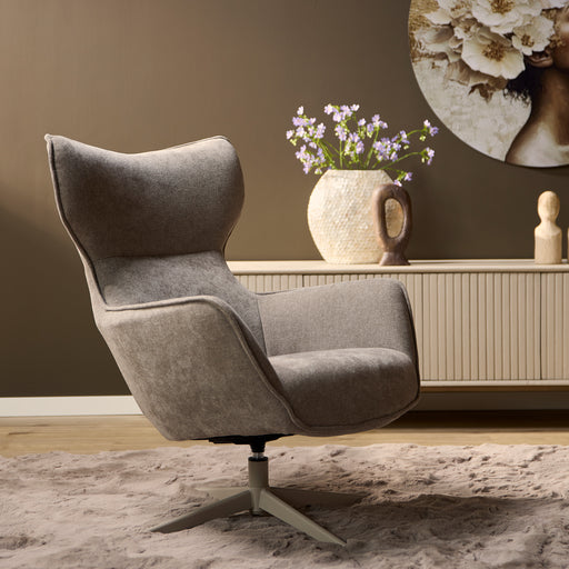 Draaibare fauteuil Julia Taupe