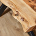 Boomstamtafel Live Edge Naturel Acaciahout 200 cm