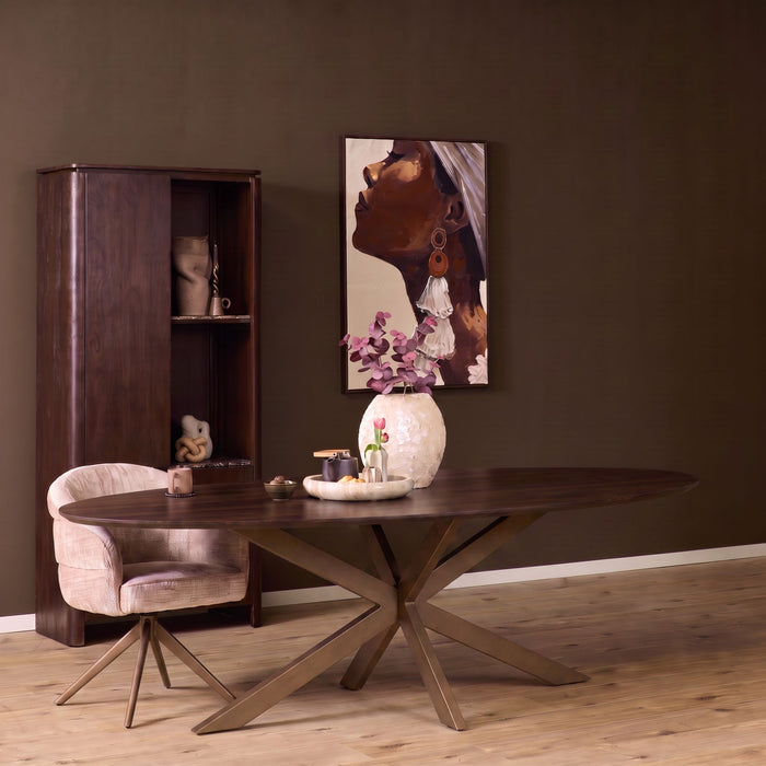 Eiken Eettafel Ferris Ovaal 210 cm