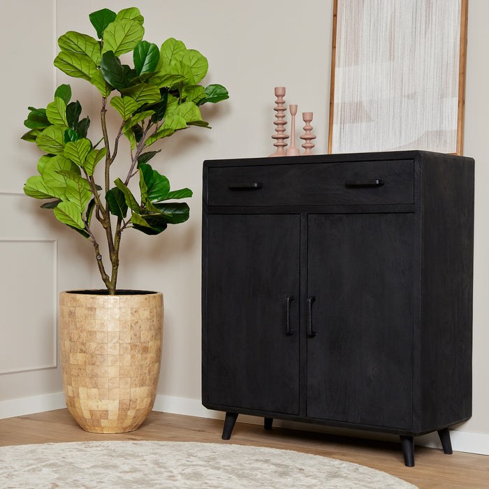 Kabinet Kast Omaha Zwart 100 cm