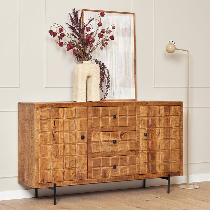 Dressoir Brandy Naturel Mangohout 160 cm