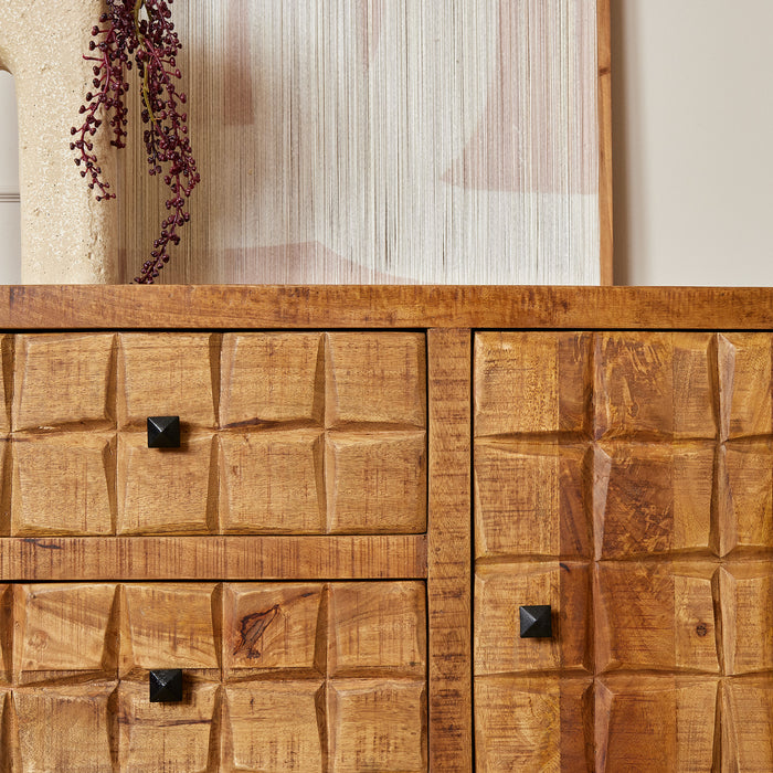 Dressoir Brandy Naturel Mangohout 160 cm