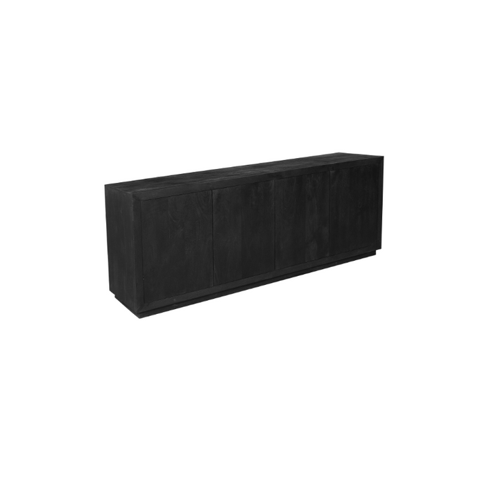 Dressoir Brussel  Zwart Mangohout 200 cm
