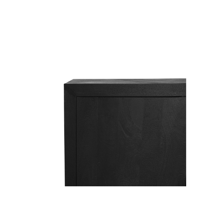 Dressoir Brussel  Zwart Mangohout 200 cm