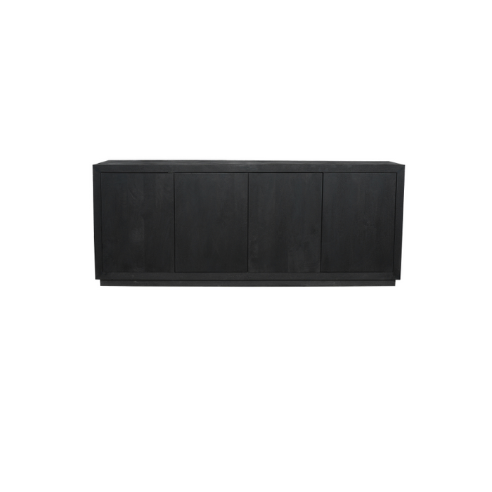 Dressoir Brussel  Zwart Mangohout 200 cm