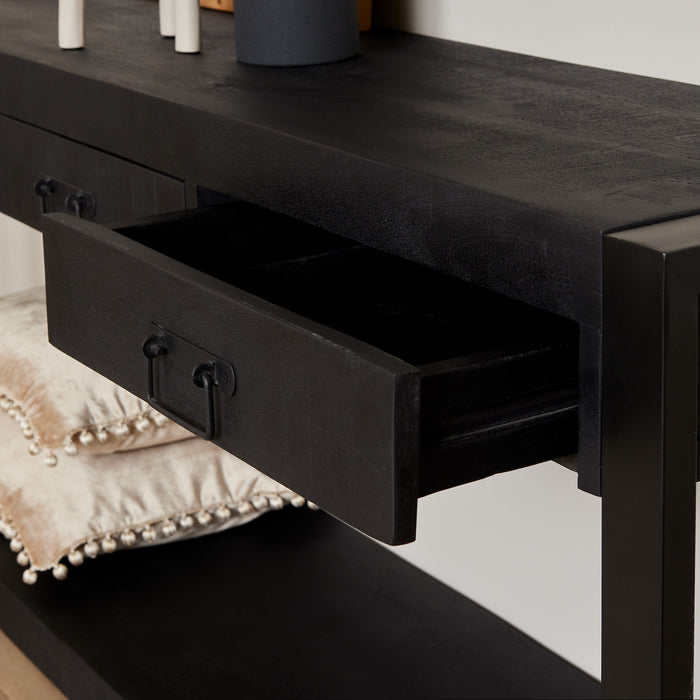 Sidetable Boaz Zwart Mangohout 150 cm