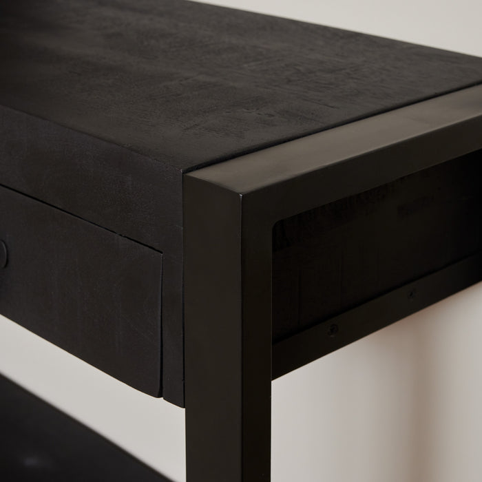 Sidetable Boaz Zwart Mangohout 150 cm