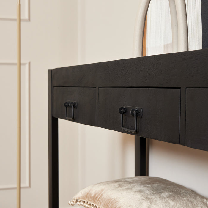 Sidetable Boaz Zwart Mangohout 150 cm