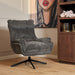 Draaibare fauteuil Vera Donkergrijs